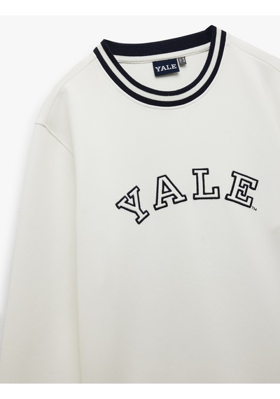 Koton Uzun Kollu Çizgi Detaylı Bisiklet Yaka Lisanslı Yale Baskılı Sweatshirt Beyaz 5sam70048mk Beyaz Koton Uzun Kollu Çizgi Detaylı Bisiklet Yaka Lisanslı Yale Baskılı Sweatshirt Beyaz 5sam70048mk Beyaz