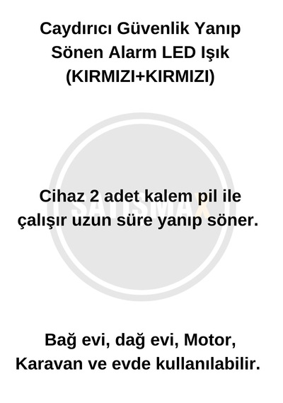 Caydırıcı Ev Ve Araç Güvenlik Yanıp Sönen Alarm Led Işık...