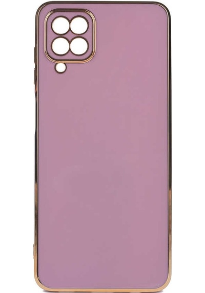 Teknomoda Samsung Uyumlu Galaxy A12 Kılıf Kenarları Gold Kamera Korumalı Renkli Pastel Silikon
