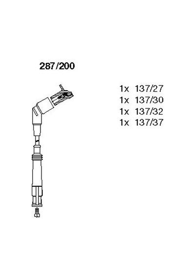 Bremı 287.200 Ateşleme Kablosu Seti Bmw M43 E36 12121247361