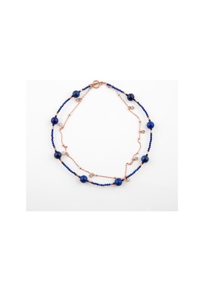 Lapis Lazuli Taşlı Kadın Gümüş Bileklik