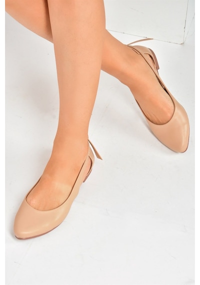 Fox Shoes Ten Kadın Babet H726324009 Ten Ten Rengi