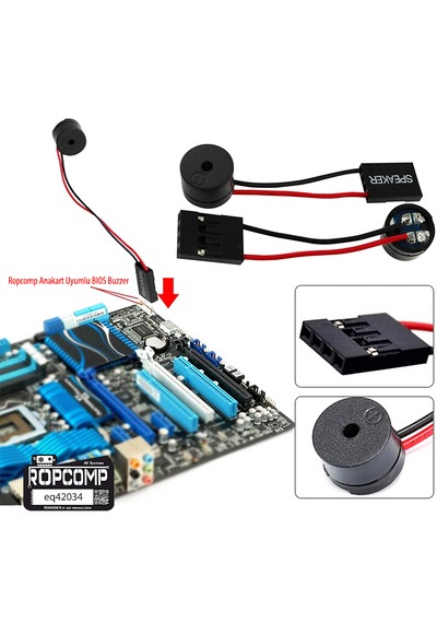 Ropcomp Anakart Uyumlu Bıos Buzzer 4 Pin