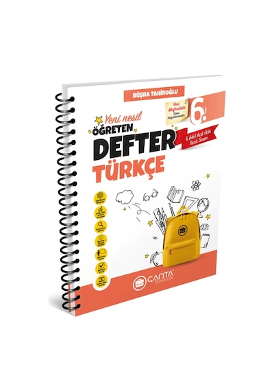 Çanta 6. Sınıf Türkçe Öğreten Defter Çanta Yayınları