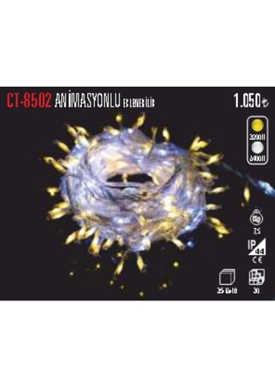 Ct-8502 Animasyonlu Led Işık Karışık-çok Renkli