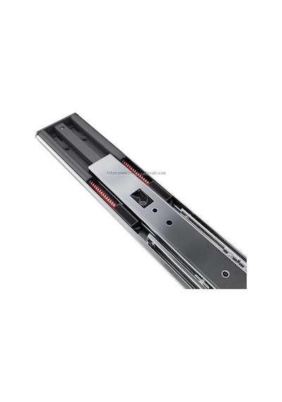 Samet 35 Cm, 40 Cm, 45 Cm, 50 Cm Frenli Teleskopik Bilyalı Çift Açılım Çekmece Rayı Diğer
