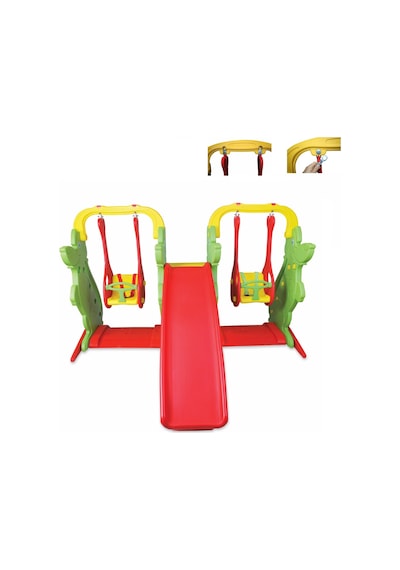King Kids Kaydıraklı Salıncak Set B