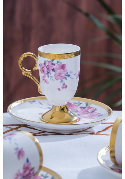 Flavia 6 Kişilik Kahve Fincan Takımı - 90 Ml Çok Renkli