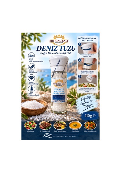 Deniz Tuzu Değirmen Kapak 110 Gr