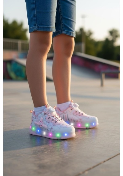 Cem Pekşen Ndrops Ptnl26 Siyah Patenli Çocuk Sneaker Pembe