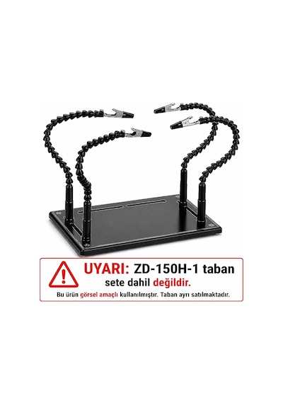 Zd-11p 4 Adet Timsah Uçlu Pcb Tutucu - Tabansız