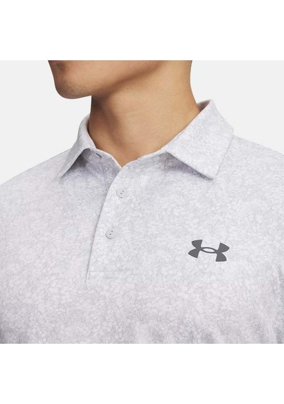 Under Armour Playoff 3.0 Printed Erkek Beyaz Polo Yaka Tişört