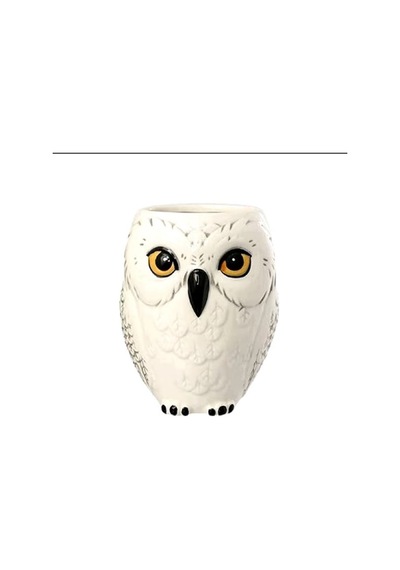 300ml Yaratıcı 3d Baykuş Seramik Karikatür Hayvan Kupa & Meşrubat Bardağı Beyaz