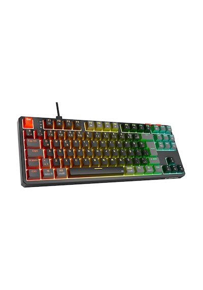 Rampage Yoru Tkl Siyah/gri Rgb Red Swich Q Mekanik Oyuncu Klavyesi