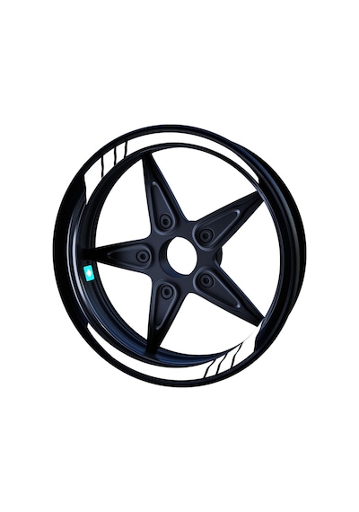 Floresan Beyaz Moto GP İç Jant Şeridi Sticker Çınar Extreme