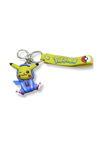 Pikachu V2 Klasik Premium 3d Figürlü Poke Ball Detaylı Anahtarlık - 1 Adet