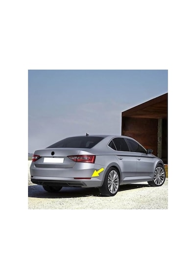 Sol Alt Reflektör, Arka Tampon Uyumlu Skoda Superb 2015-2019