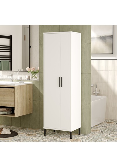 Yurudesign Daisy Çok Amaçlı Dolap, Vileda Banyo Dolabı Beyaz Dy1- Çok Renkli