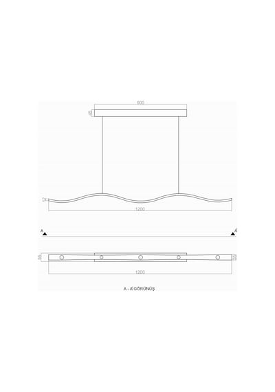 Tra22001 Eco 120 Cm Led Avize Sarkıt Eyes