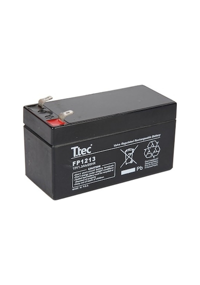 Ttec 12 Volt 1.3A Akü -12V 1.3 Ah Bakımsız Kuru Akü 2024 Üretim