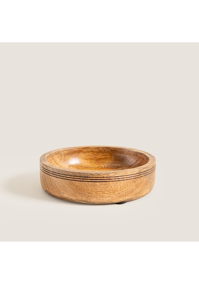 Raye Ahşap Sunum Kasesi 15x15x4 Cm Natural