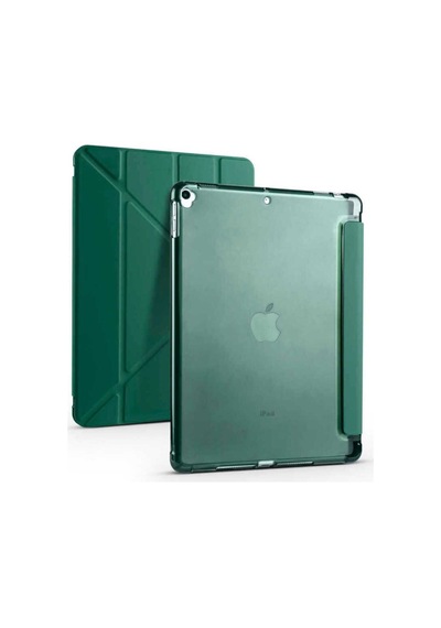 Apple Uyumlu iPad 10.2 8.nesil Kılıf Zore Tri Folding Kalem Bölmeli Standlı Kılıf Kapaklı Kılıf