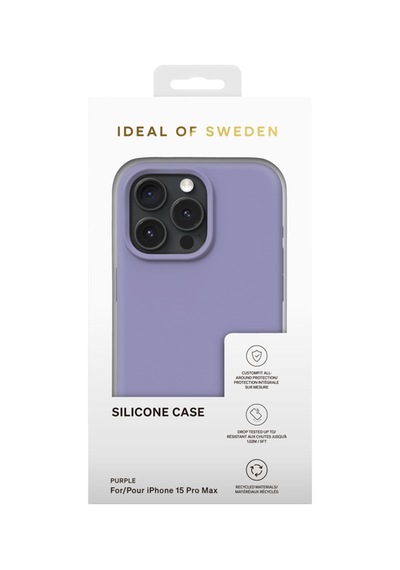 Silicone Case Apple Uyumlu iPhone 15 Pro Max Purple Mor