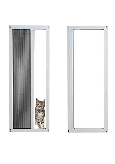 Akordeon Pilise Yırtılmaz Ped Kedi Tüllü Kapı Sineklik Beyaz 90x210 İstenilen Ölçüde En 90'a Kadar Boy 210'a Kadar