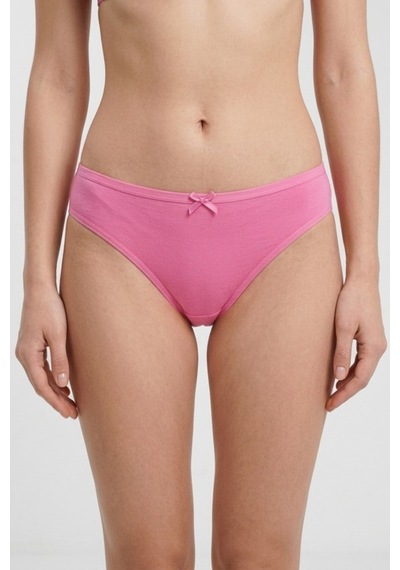 Mataş Kadın 6'lı Paket Pamuklu Bikini Külot Esnek Yumuşak İz Yapmaz İç Çamaşırı Pembe
