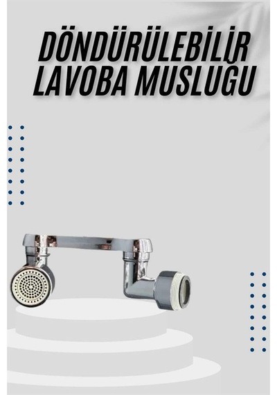 Dönebilen Musluk Başlığı Akrobat Mutfak Banyo Musluk Ucu Başlığı Oynar Başlıklı Sarı