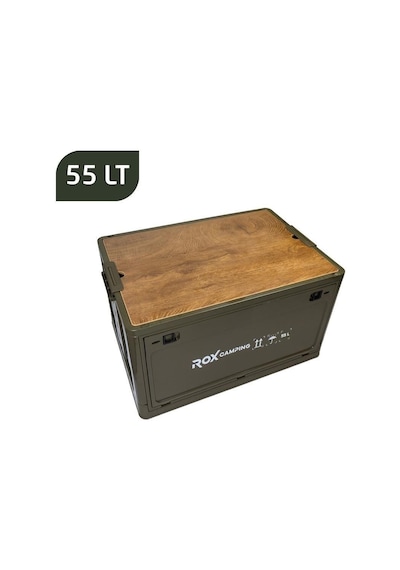 Rox Camping 0304 Katlanır Kamp Kutusu 55 Litre Açık Kahverengi