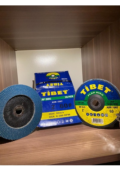 Flap Zımpara Disk 180X22 60 Kum Zirkonyum İnox 10 Adet Fiyatıdır