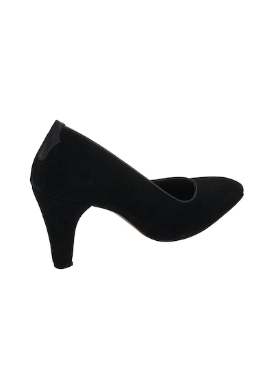 Costo Shoes 40-41-42-43-44 Numara Ays7986 Siyah Süet Topuklu Özel Seri Kadın Stiletto Siyah Süet