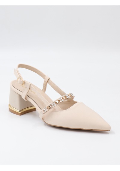 Nesilshoes Nesil Shoes Peri 3691 Ten Saten Kadın Sandalet