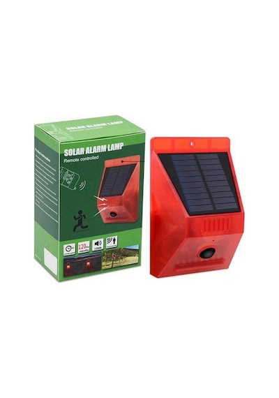 Powermaster Pm-26957 Sesli Hayvan Kovucu Alarm Cihazı Uzaktan Kumandalı Solar Panelli