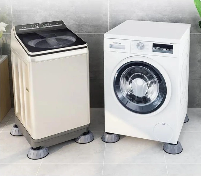 Çamaşır Makinesi Titreşim Engelleyici Stoper Gri 4 Lü Set 5639 Açık Bej