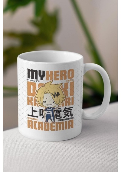 My Hero Academia Chargebolt Anime Temalı Beyaz Kupa Bardak Sevgiliye Arkadaşa Hediye Beyaz