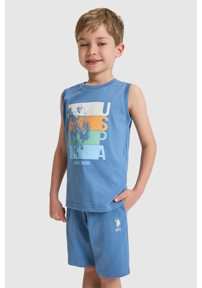U.s. Polo Assn. Erkek Çocuk Mavi Pijama Takım 50328630-vr036