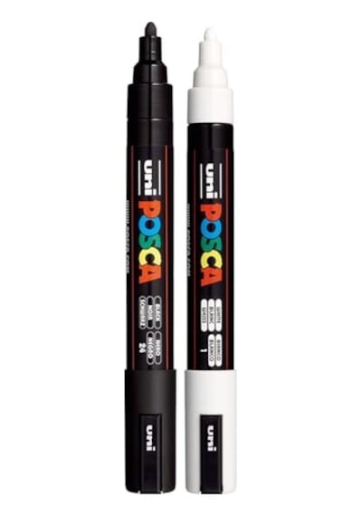 Uni Markör Kalem 5m Set 1.8-2.5 Mm Keçe Uçlu 2'li Set 103 Ivory