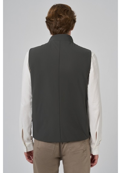 Morven Erkek Haki Polyamide Spor Gizli Cep Fermuarlı Yelek 26ks049001710 Haki