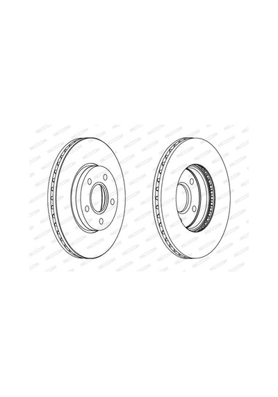 Ford Focus 2 Ön Fren Diski 1.6 16V 278 Mm 2005-2011 Ferodo