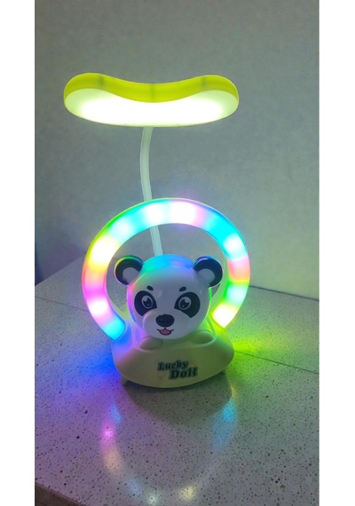 Panda Masa Üzeri Gece Lambası Hediyelik Ürün Boyut:20 Cm Çok Renkli