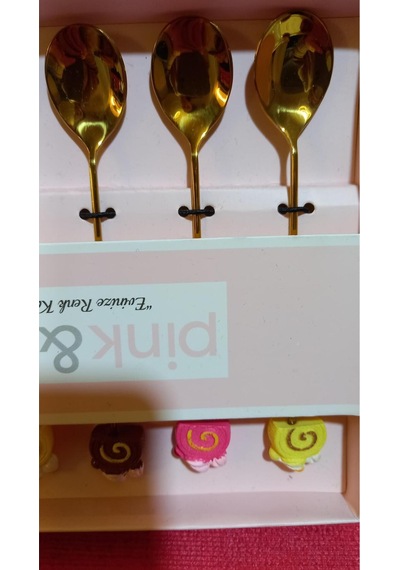 Çay Kaşık 6 Lı Gold Neşeli Altın