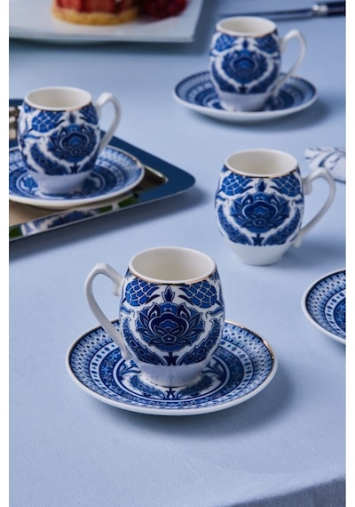Karaca  Mercan 6 Kişilik Kahve Fincan Takımı 90 Ml