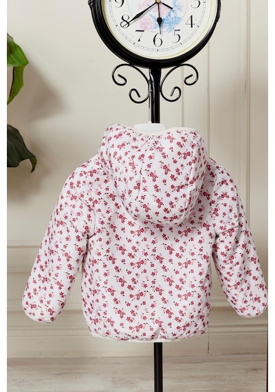 Benitto Kids Çift Taraflı Kız Bebek Çocuk Mont 51344 Kırmızı