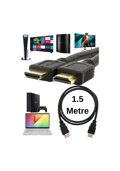 Hdmı Kablo 1.5 Metre 4k Hdmı Kablo Ps3 Ps4 Ps5 Tv Laptop Pc Uyumlu