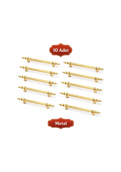 Kumru Lüks Gold Altın 160mm Metal Dolap Çekmece Kulpu 10 Adet Altın Altın