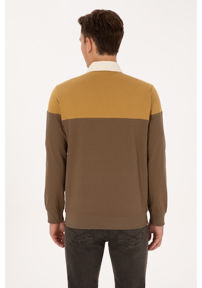 U.s. Polo Assn. Erkek Petrol Sweatshirt 50316428-vr151 Oıl
