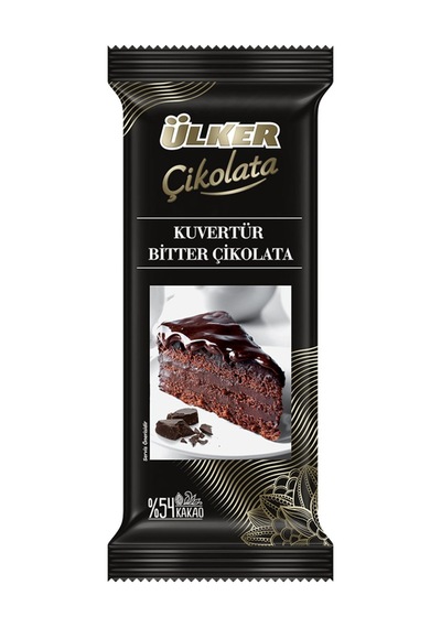 Ülker Kuvertür Bitter Çikolata 200 G - 5 Adet Tarı