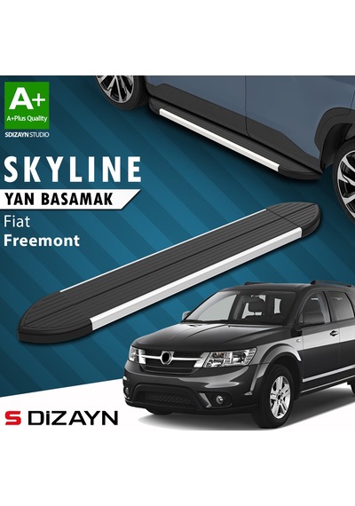 S-dizayn Fiat Freemont Skyline Aluminyum Yan Basamak 183 Cm 2010-2020 A+ Kalite